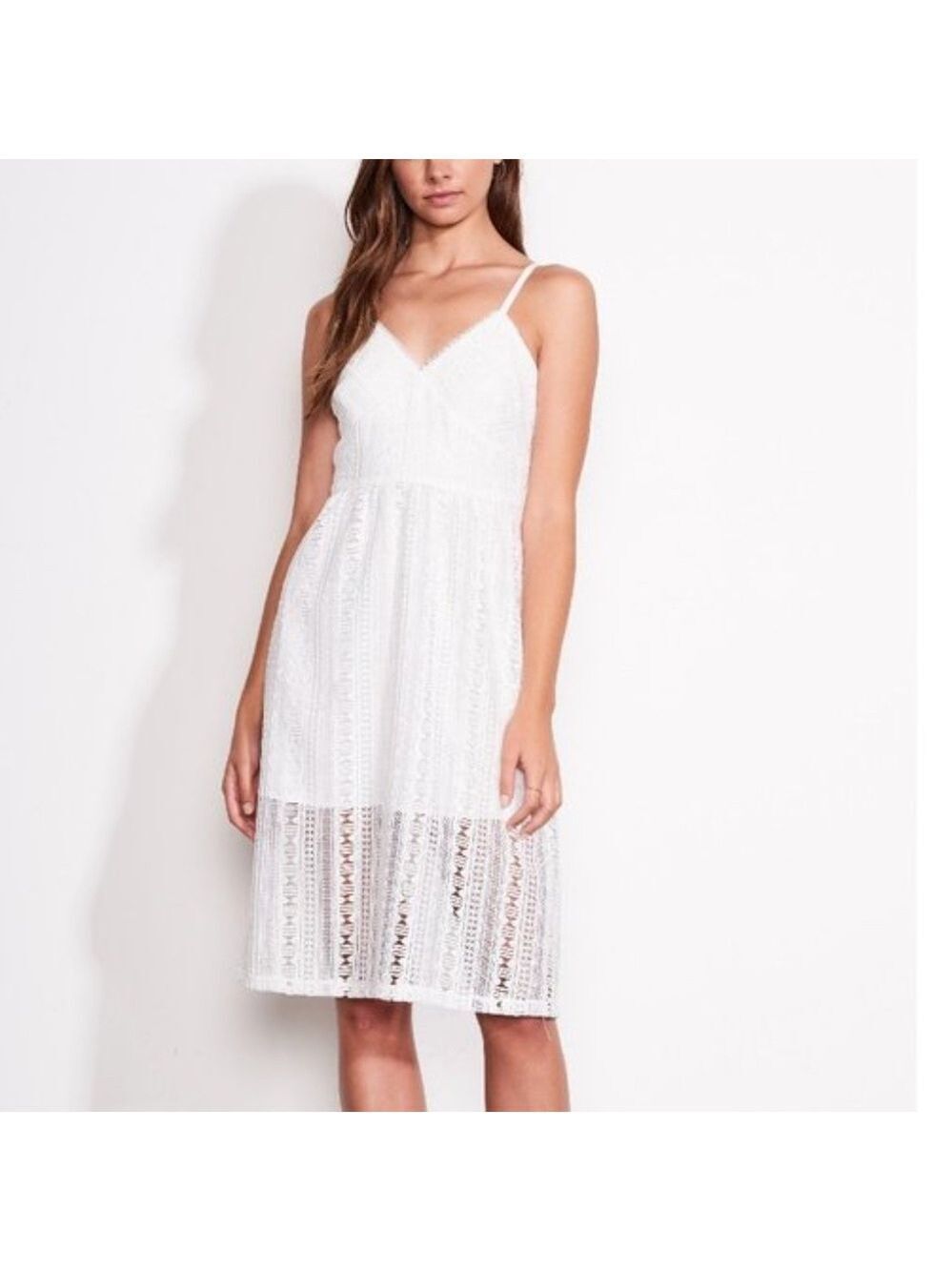 ALI & JAY Belissimo Lace Fit & Flare Midi Dress